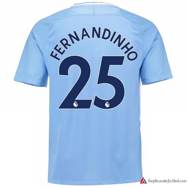 Camiseta Manchester City Primera equipación Fernandinho 2017-2018